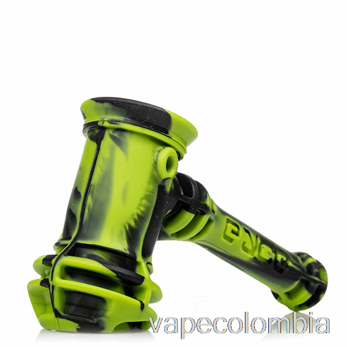 Vape Recargable Eyce Hammer Bubbler De Silicona Criatura (negro / Verde Lima)